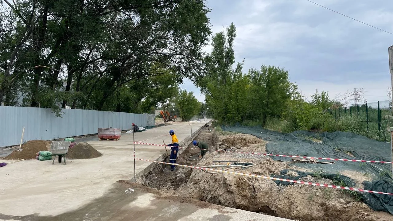Работы на площадке ТОО Раджа ЛТД